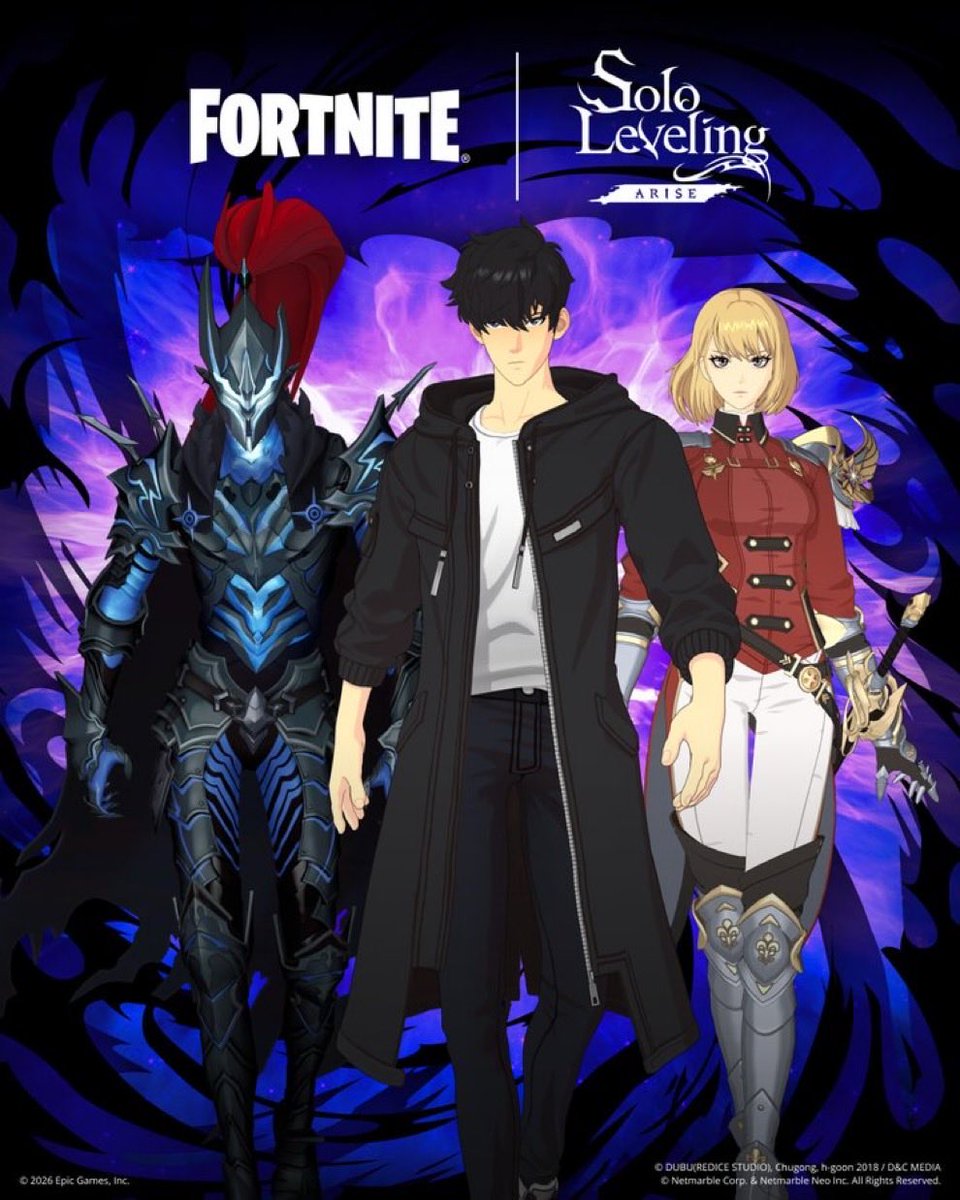 SLevelingFort's tweet photo. YOOOO its my 1 year anniversary of this account! 

In 2026 we finally had solo leveling in the game! (Also BLEACH) 

Hope that next year a wave 2 based on the anime will arrive and of course there will be many animes and games collabs too ! 

Thanks for the support guys💪🔥 https://t.co/KRqP2tnKLn