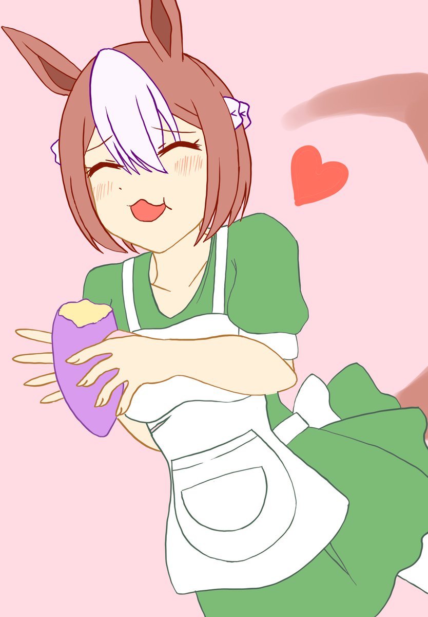 NSeq9's tweet photo. ←リメイク後　リメイク前→
線画まで。だいぶ成長した……！
＃イラスト
＃スペシャルウィーク
＃絵描きさんと繋がりたい https://t.co/ftlENFY5PD