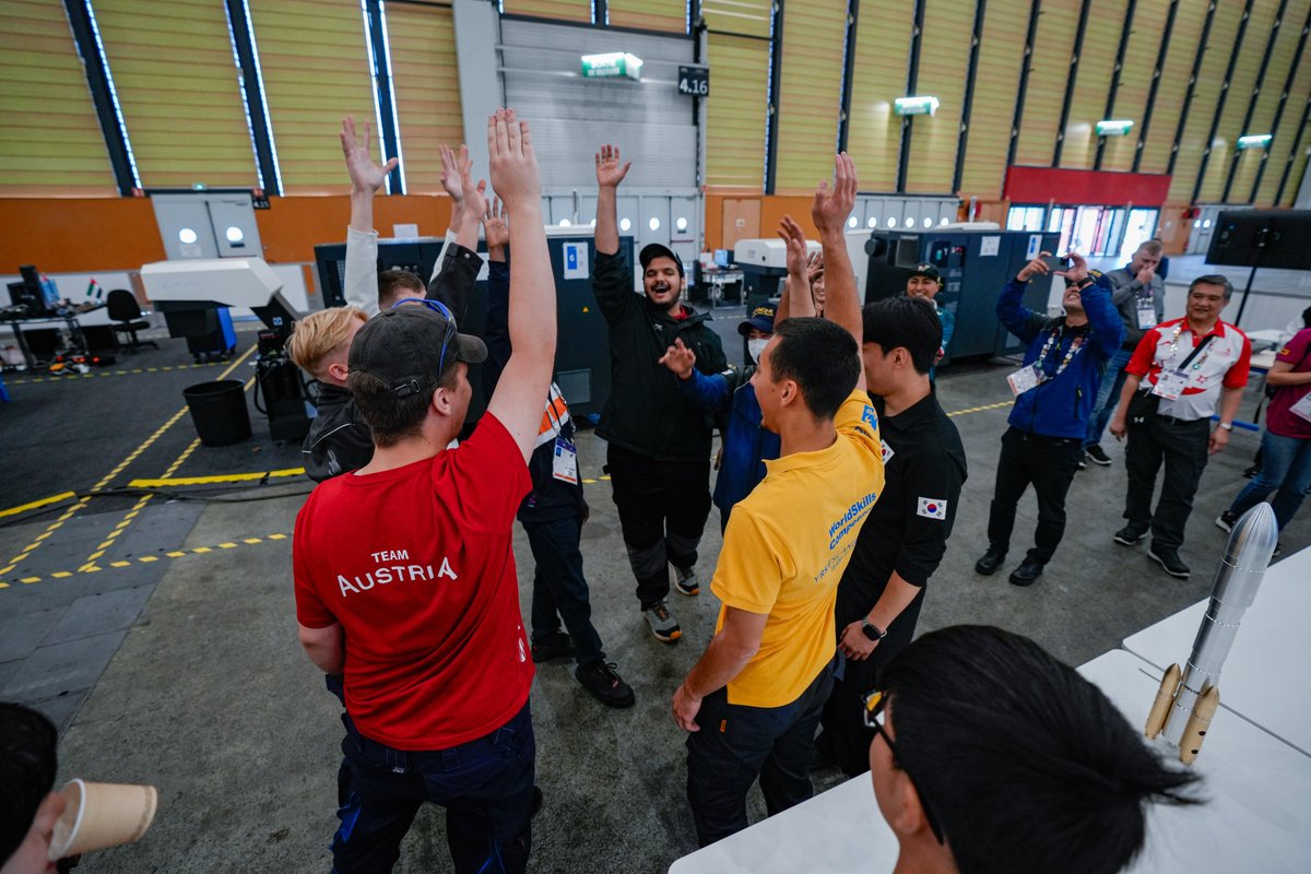 WorldSkills's tweet photo. #WorldSkillsShanghai2026 Visitors: 

You’re invited to watch Skill 06 CNC Turning Team Challenge, a special event where Competitors from around the world come together on a single task demonstrating skills collaboration.

It begins at 10:45 a.m. in Hall 5.1 today (26 September). https://t.co/62SjxtfWXU