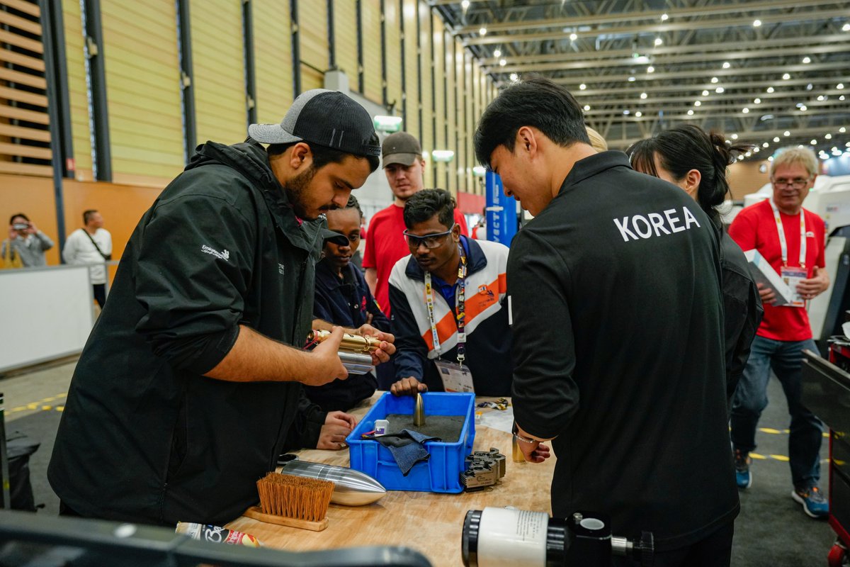 WorldSkills's tweet photo. #WorldSkillsShanghai2026 Visitors: 

You’re invited to watch Skill 06 CNC Turning Team Challenge, a special event where Competitors from around the world come together on a single task demonstrating skills collaboration.

It begins at 10:45 a.m. in Hall 5.1 today (26 September). https://t.co/62SjxtfWXU