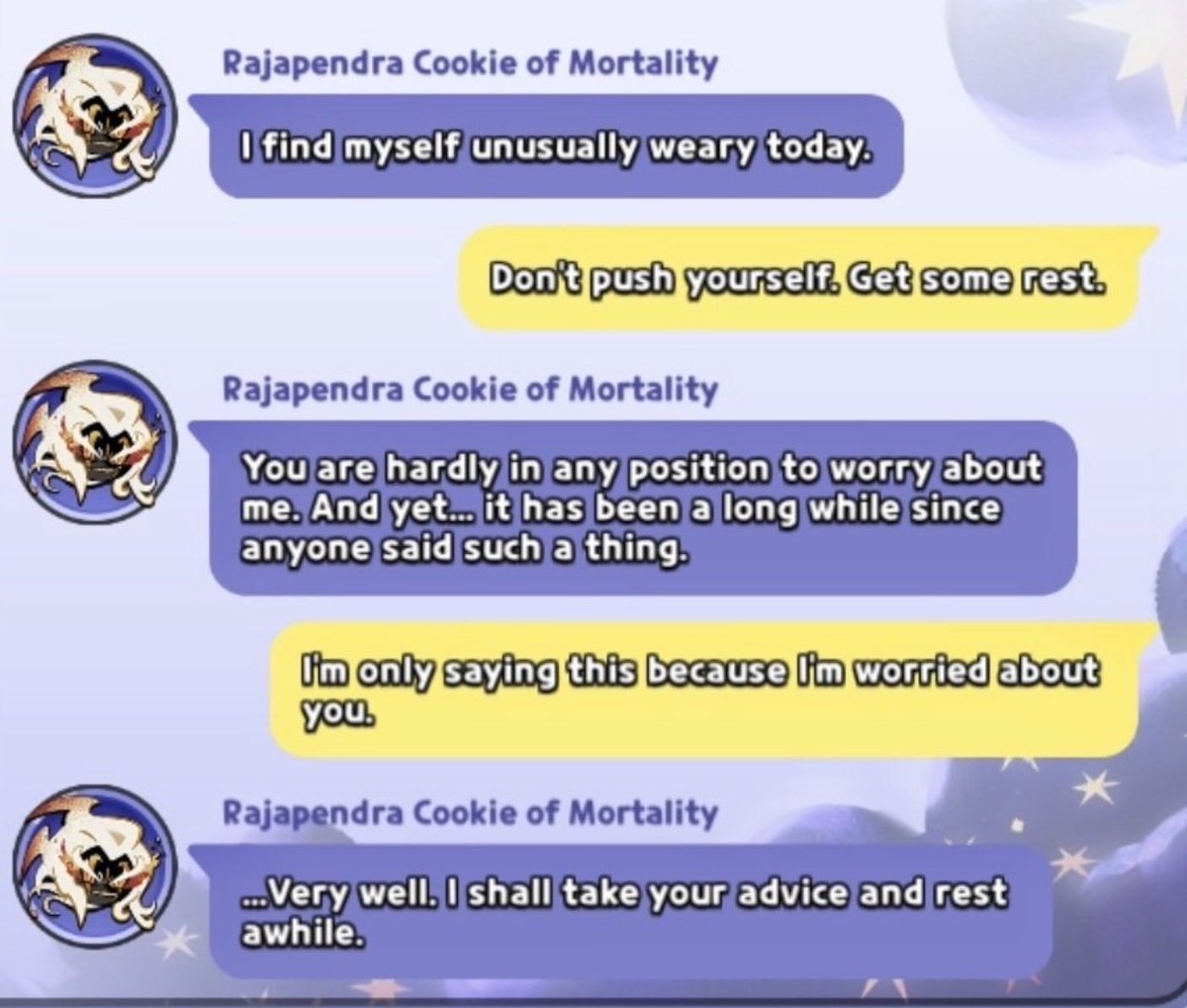 lycholily's tweet photo. He is highkey such a poser cause why does he have animations like these, just to end up with cookiechats like THOSE 😭 https://t.co/6ApqfFOHyP
