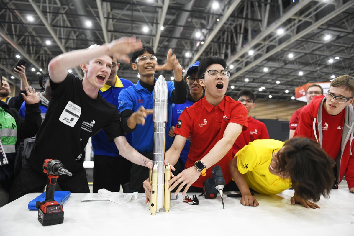 WorldSkills's tweet photo. #WorldSkillsShanghai2026 Visitors: 

You’re invited to watch Skill 06 CNC Turning Team Challenge, a special event where Competitors from around the world come together on a single task demonstrating skills collaboration.

It begins at 10:45 a.m. in Hall 5.1 today (26 September). https://t.co/62SjxtfWXU
