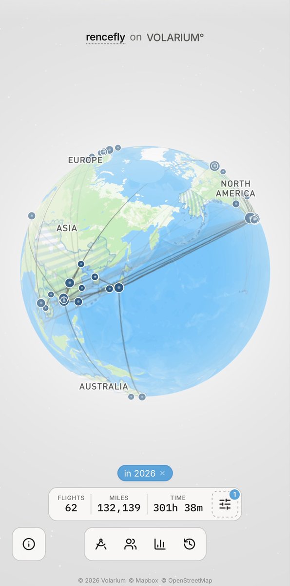 rencefly's tweet photo. flown in 2026, so far https://t.co/epTama6z3U