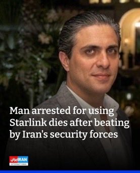 BK_Lajevardi's tweet photo. Beyond the #IranMassacre and the terrorist regime’s ongoing executions, this young man was arrested for having Starlink and beaten to death in his own home by Islamic Republic thugs because in occupied Iran, having Starlink is treated like a crime worthy of death. https://t.co/Z4c4VVUJzI