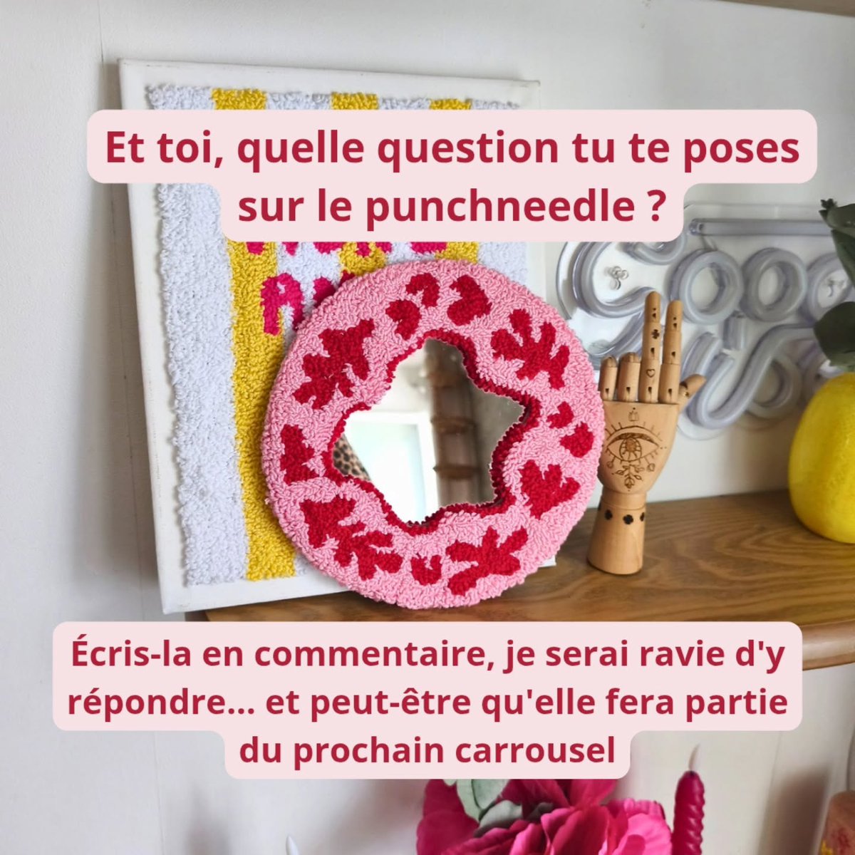 hebertoliveira4's tweet photo. Je réponds aux questions les plus fréquentes sur mes créations déco brodées en punchneedle. Tu ne sais pas ce que c’est? Lis jusqu’à la fin pour découvrir le principe. Quelle question te poses-tu sur mon activité? https://t.co/BDuNe1wGh5