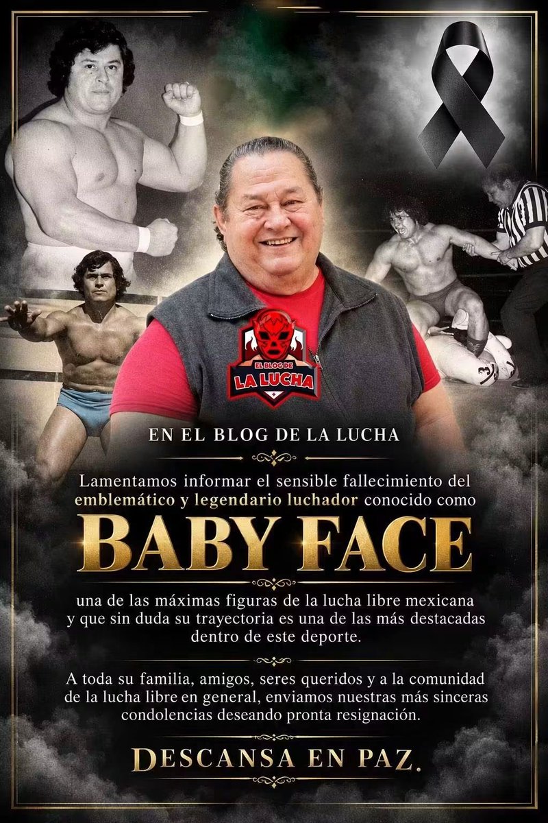 michipro_jp's tweet photo. ベビーフェイスさんがお亡くなりになりました。
初代タイガーマスクとの激闘。
メキシコに行った日本人の皆さんは、アレナメヒコ横の炒飯店でお世話になったはず。
めちゃくちゃ分厚いカラダが印象的でした。
日本人見たら必ず、ジャベかけて写真撮影に応じてくれました。
ご冥福をお祈りいたします。 https://t.co/jwrjQgsYiV