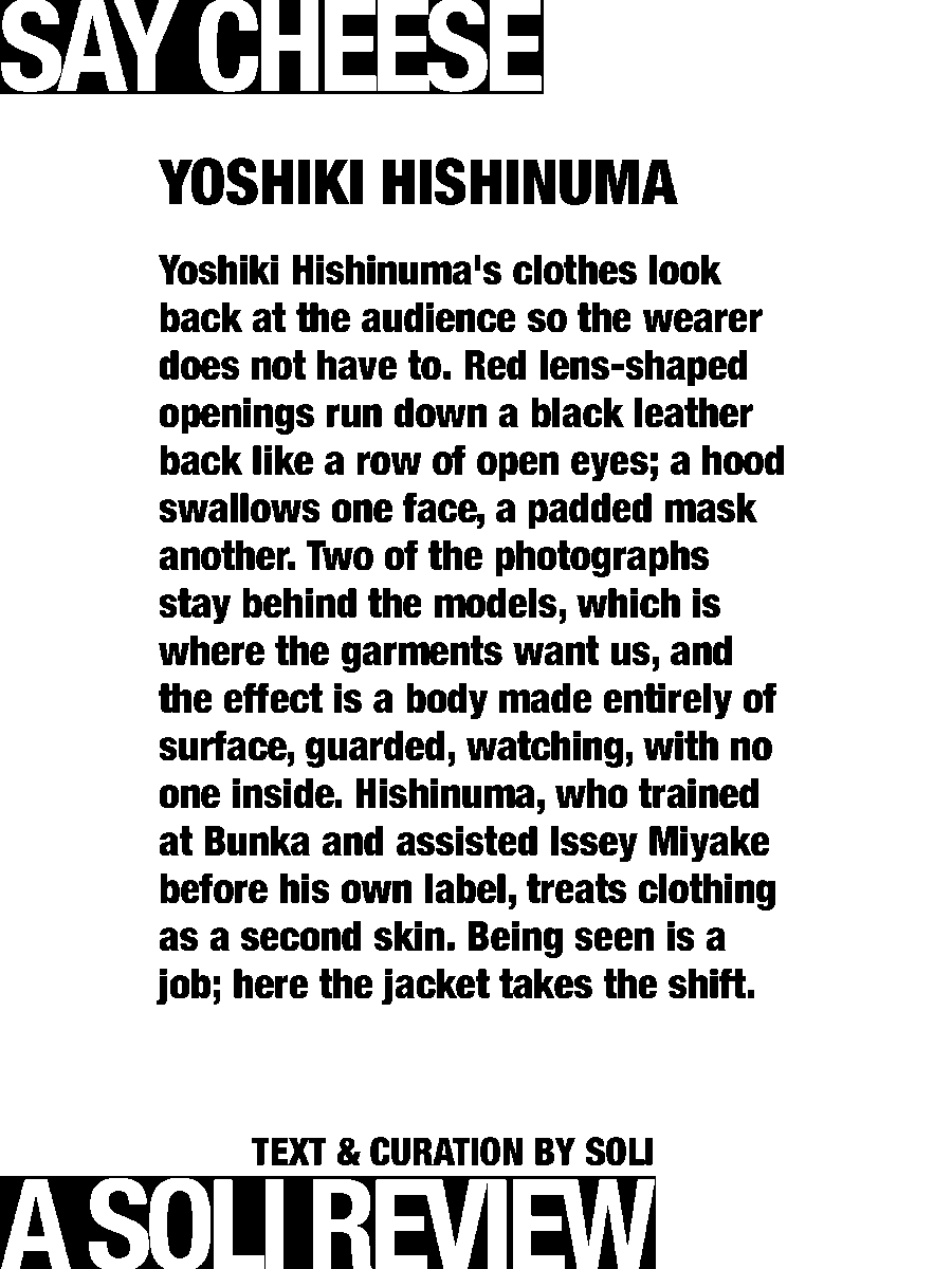 solisolsoli's tweet photo. Yoshiki Hishinuma AW 1990 review https://t.co/uP54BuzPb1