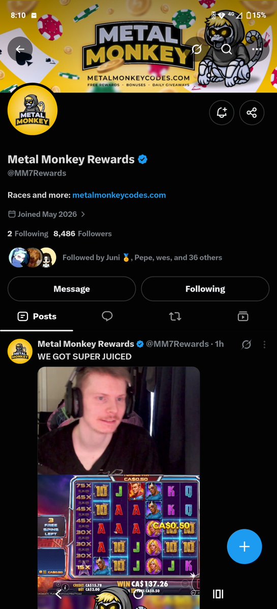 Nelweb3hunter's tweet photo. @MetalMonkeyThe7 @MM7Rewards Thank you, all done task , hope to win this time 🙏🏻 https://t.co/dCvYdpGfTL