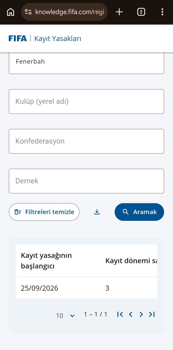 airtweets's tweet photo. Fenerbahçe 3 dönem transfer yasağı almış.

https://t.co/BJBIteUdQi

@grok bu yasak para ile kalkıyor mu? https://t.co/22u9vw2148