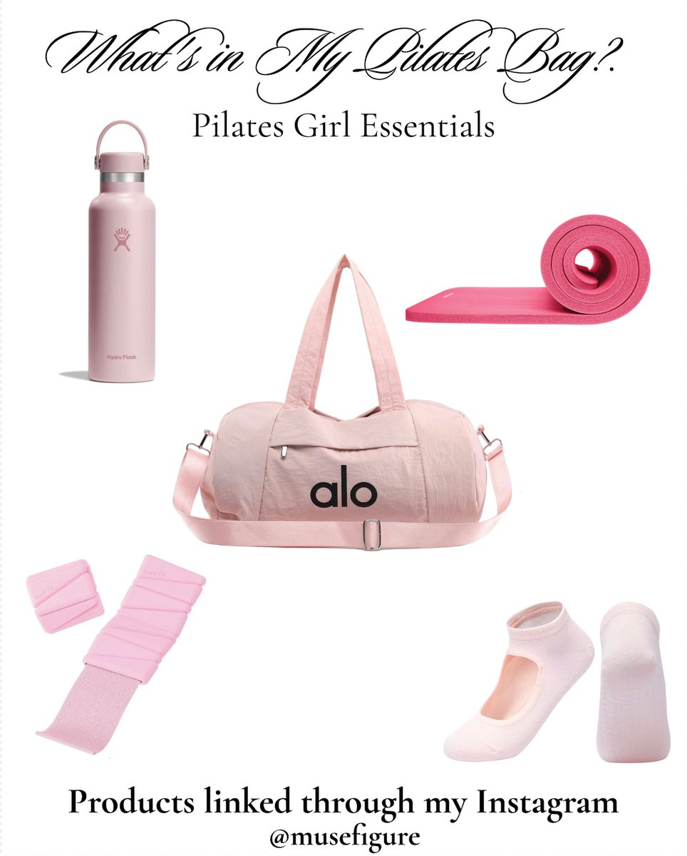 nardinhogatinho's tweet photo. Building the perfect Pilates bag with essentials that make every workout feel better. From grip socks to the little extras, what’s your must-have? https://t.co/nmppgdpAJW