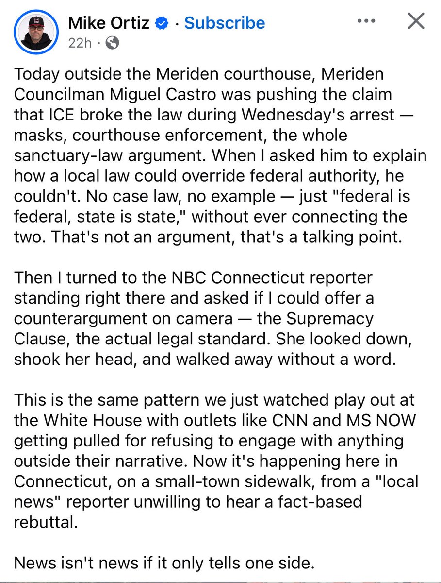 MonaColwell's tweet photo. Right on 🎯 except that this has been going on for quite some time here in CT. One-sided news isn’t news, it’s propaganda https://t.co/uOdxHQbyrq