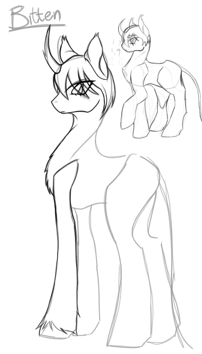 missing_limbz's tweet photo. Rin pony but I gave up midway https://t.co/3mxDSBDke7