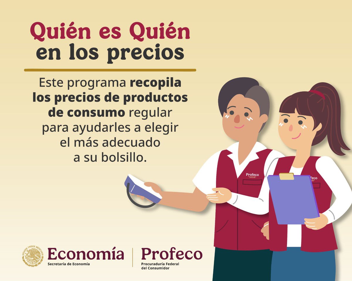 ivan_escalante's tweet photo. 🛒 Al utilizar la herramienta #QuiénEsQuiénEnLosPrecios pueden filtrar por localidad y comparar entre establecimientos el precio de más de 3 mil productos de uso regular y de primera necesidad. 
Con decisiones informadas, es más sencillo cuidar el bolsillo familiar.

🔗 https://t.co/qpYiulkx7x