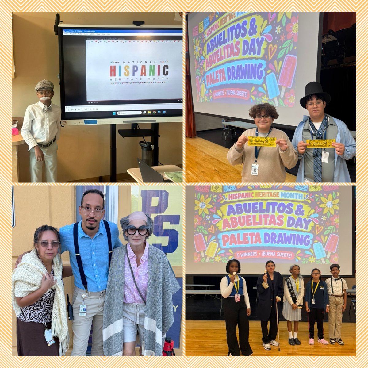 palmspringsms's tweet photo. π΄π½ Abuelita & Abuelito Day was our first Hispanic Heritage Month dress-up day, and our Stingrays SHOWED OUT! πβ€οΈ Β‘QuΓ© viva el espΓritu, viejitos! π¨π΄π΅πͺπ΅π·π²π½ππ³πͺπΈ #HispanicHeritageMonth #StingrayPride @pbcsd @PBCSDEspanol https://t.co/czSIbxCD6r