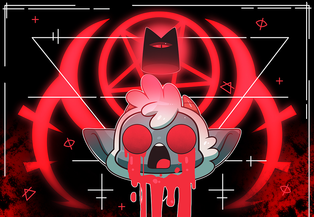 saku_no135's tweet photo. The trendy drawing where you connect the lines by clicking👈

#cultofthelamb #cultofthelambfanart #COTL https://t.co/HzMx6pWb34