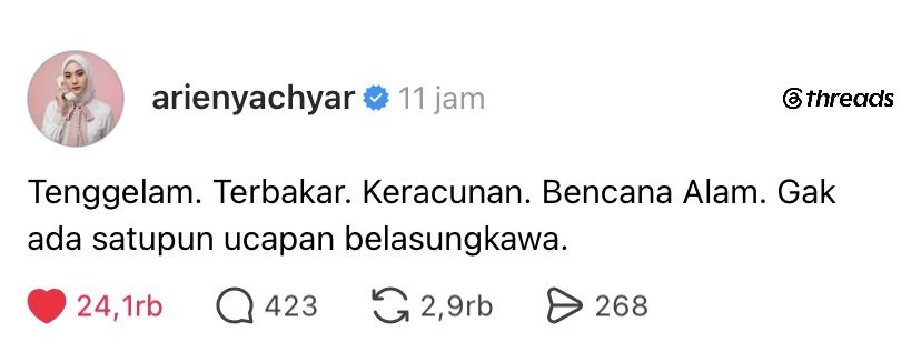 elzraha's tweet photo. nirempati, tone deaf, NPD. 🙃
apalagi? https://t.co/T4vgdNH90U
