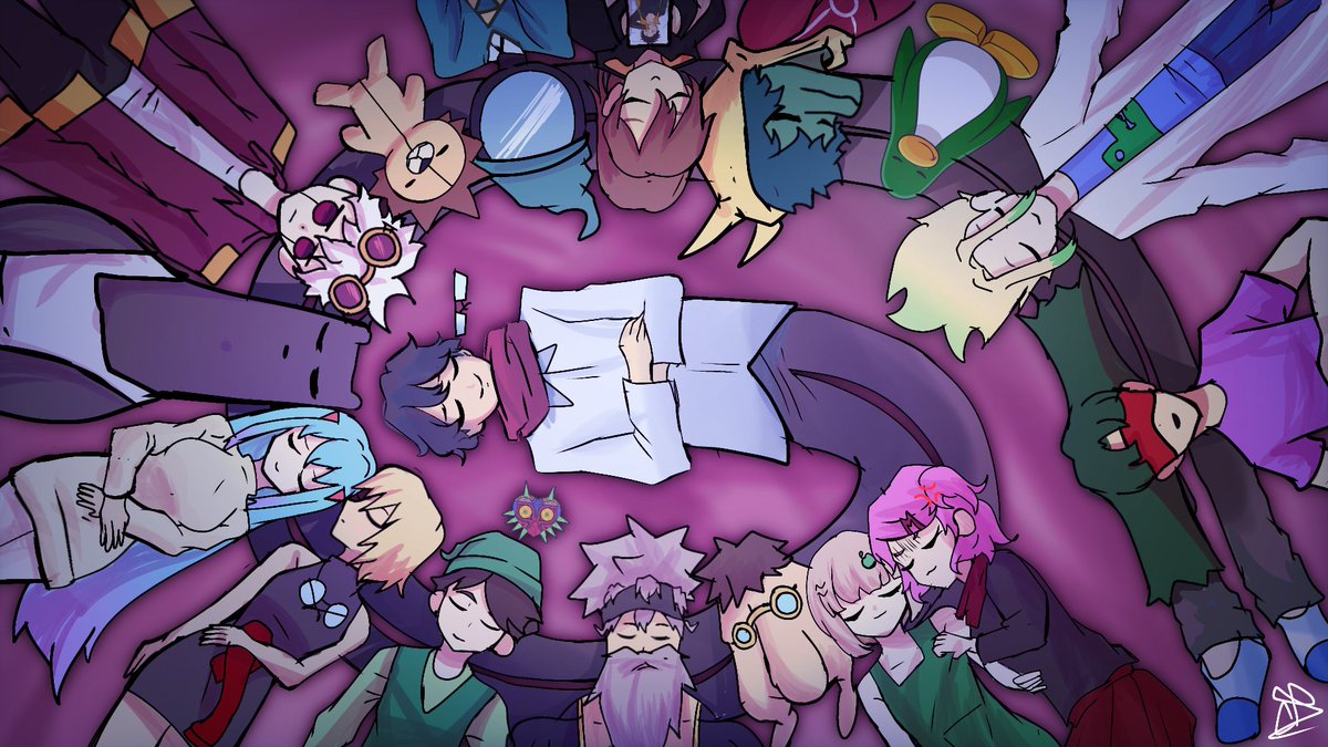capuccinoooooo's tweet photo. Gracias por la buena recepción al video pibes, dejo esta idea que me. Tiro anya ayer que mi autismo no dejo pasar xdddd

Darkrai dormido a las 8 de la mañana con 15 ocupas en su casa más una hermana 

Pd: por contrato no puedo dibujar a damba dormido.... https://t.co/9t32oWcseh