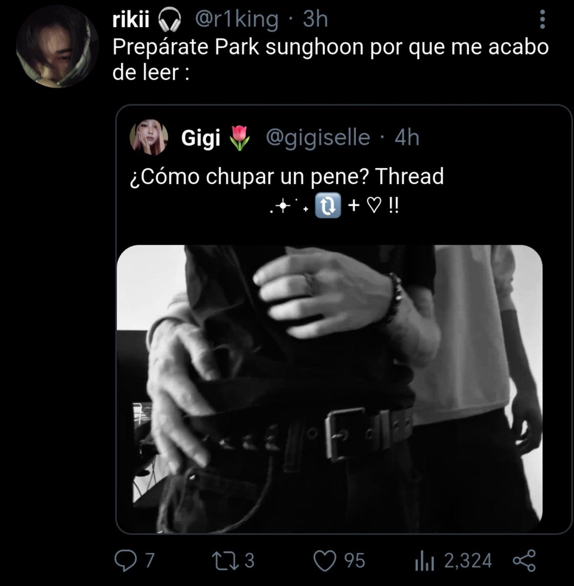 crlymura's tweet photo. —     #hoonki au ◟✣ 

Donde Nk se equivoca de cuenta y cita un tweet subido de tono respecto al chico que le gusta.

o en donde Sh no tiene un pelo de homosexual y ve el tweet de aquél chico. https://t.co/JXv38KseJ8
