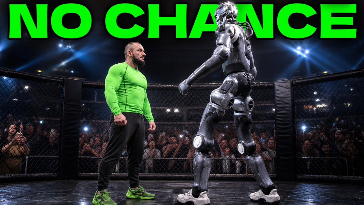 websticknl's tweet photo. 🥊 Human vs Robot: NO CHANCE!   https://t.co/iyfRdRuvM2   #HumanoidRobot #RobotFight #HumanVsRobot https://t.co/6f1IofRKAV