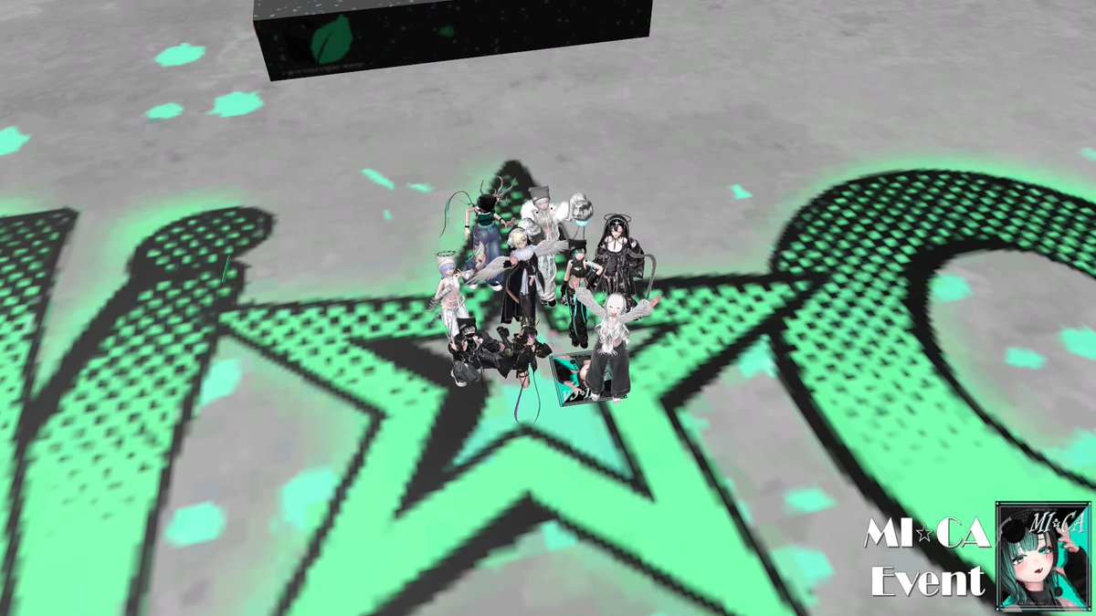 gabupanda25's tweet photo. 残り組で集合写真❣

MI☆CAの☆部分で一緒にビクトリー!!!!!!!!!!!
#MICA_3D #MICA_FC #VRChat https://t.co/Mu4eYWvkuA