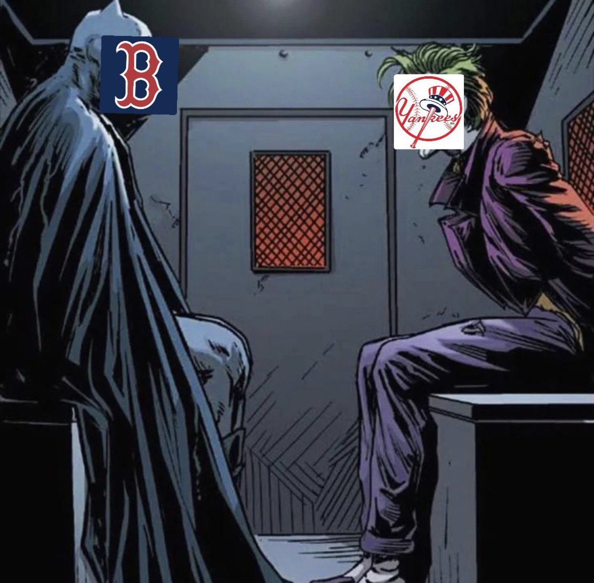 SlimeSox's tweet photo. We meet in Arkham. @Yankees https://t.co/xNgq3lIfTX