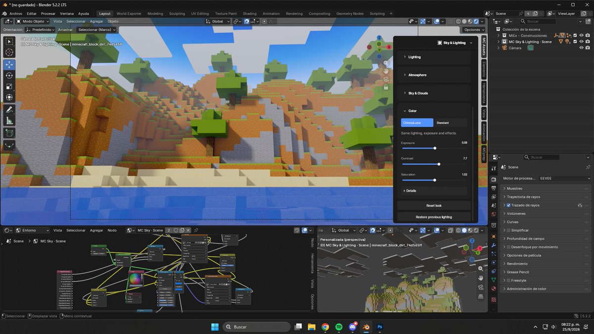MinecraftZosa's tweet photo. WHAAAAT.... Are you telling me I can get REALLY GOOD lighting just by tweaking a few settings in the add-on!?

Addon by @YT_MrRobot https://t.co/a9BB4SaRJO