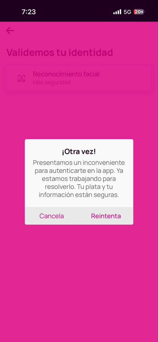 annagavi's tweet photo. @Nequi como es posible esto … ya llevo 3 días intentando ingresar pero no me deja por el reconocimiento facial y de paso que no se deja hacer https://t.co/PM2ZBvswhM