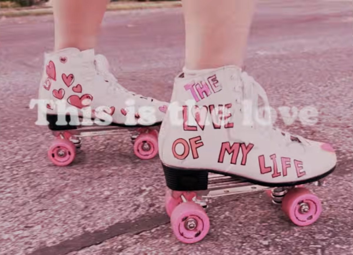 everslay13's tweet photo. cleveland lyric video with the roller blades and fun vibe made me love the song so much more SUE ME SHES A BOPPPPPPP https://t.co/jAlZA37F8Z