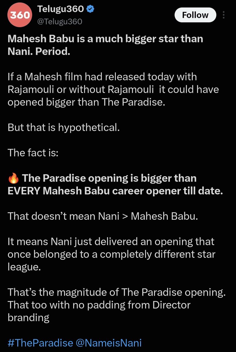 Hari4Superstar's tweet photo. Karma anedhi okati untadhi sir..
I strongly believe that 
#Sypder appudu nee review...
#Gunturkaaram appudu Hanuman movie ki nuvvu chesina nuvvu chesina comparisons
Everything.  
@urstrulyMahesh
Ni degrade cheyadaniki journalism tag ni addupettukunaru sir meru. 
@Telugu360 https://t.co/emfcpWDRup