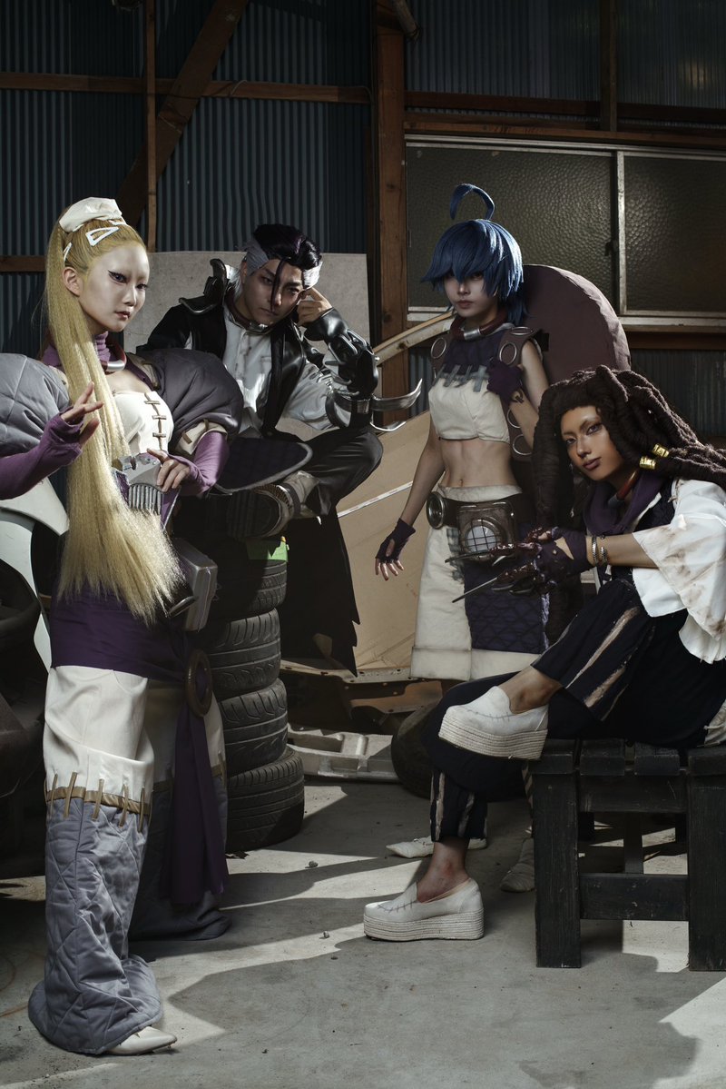 tansuuu_0614's tweet photo. cos ガチアクタ  
                   荒らし屋

   ゾディル  @2828ch_  ニヤ兄
   ジャバー @munousan_d  むのう。
   クトーニ @rayu_1020  らーゆ
   ネルデ @tansuuu_0614  たんす

📸 @kuma_photowo くまを。

 #俺の考えた最強ガチアクタ併せ0922 
 #ガチアクタ  #荒らし屋 https://t.co/lU8VM4ntoB