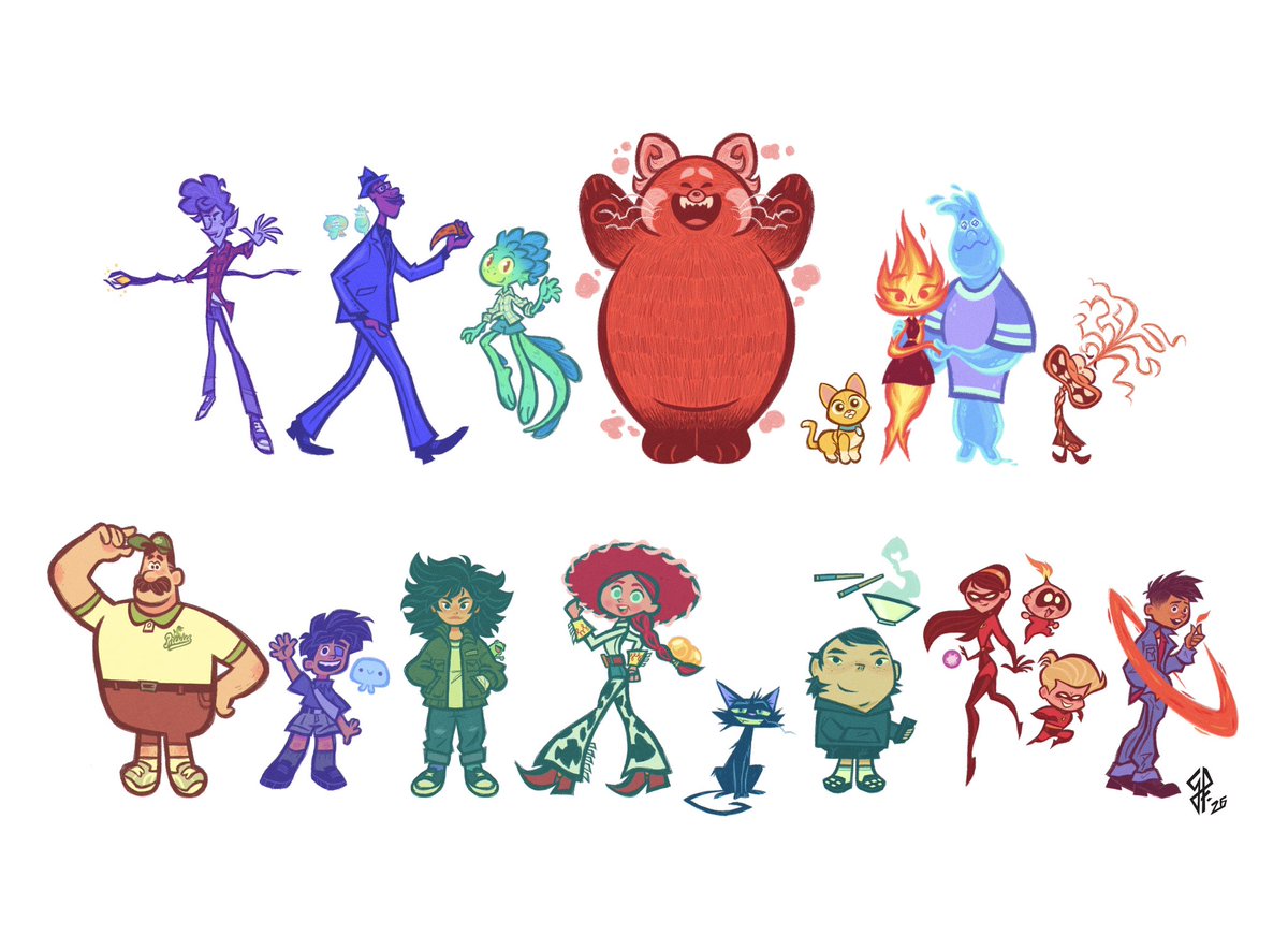 gusfreireart's tweet photo. Pixar 40th Anniversary Series: 

The Experimental Age (2020-2029) https://t.co/xwyQvBZoJf