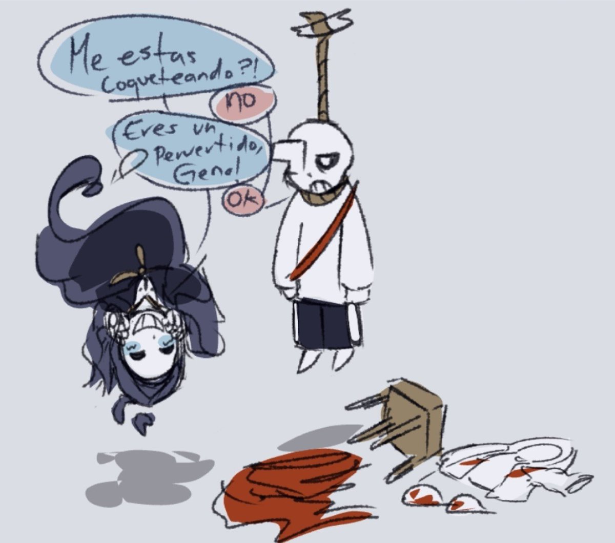Gothy_ww's tweet photo. #afterdeath #Reapersans #Genosans
R: Are you flirting with me?!
G: no
R: You're such a pervert, Geno!
G: Ok https://t.co/X1w3SHRdP3