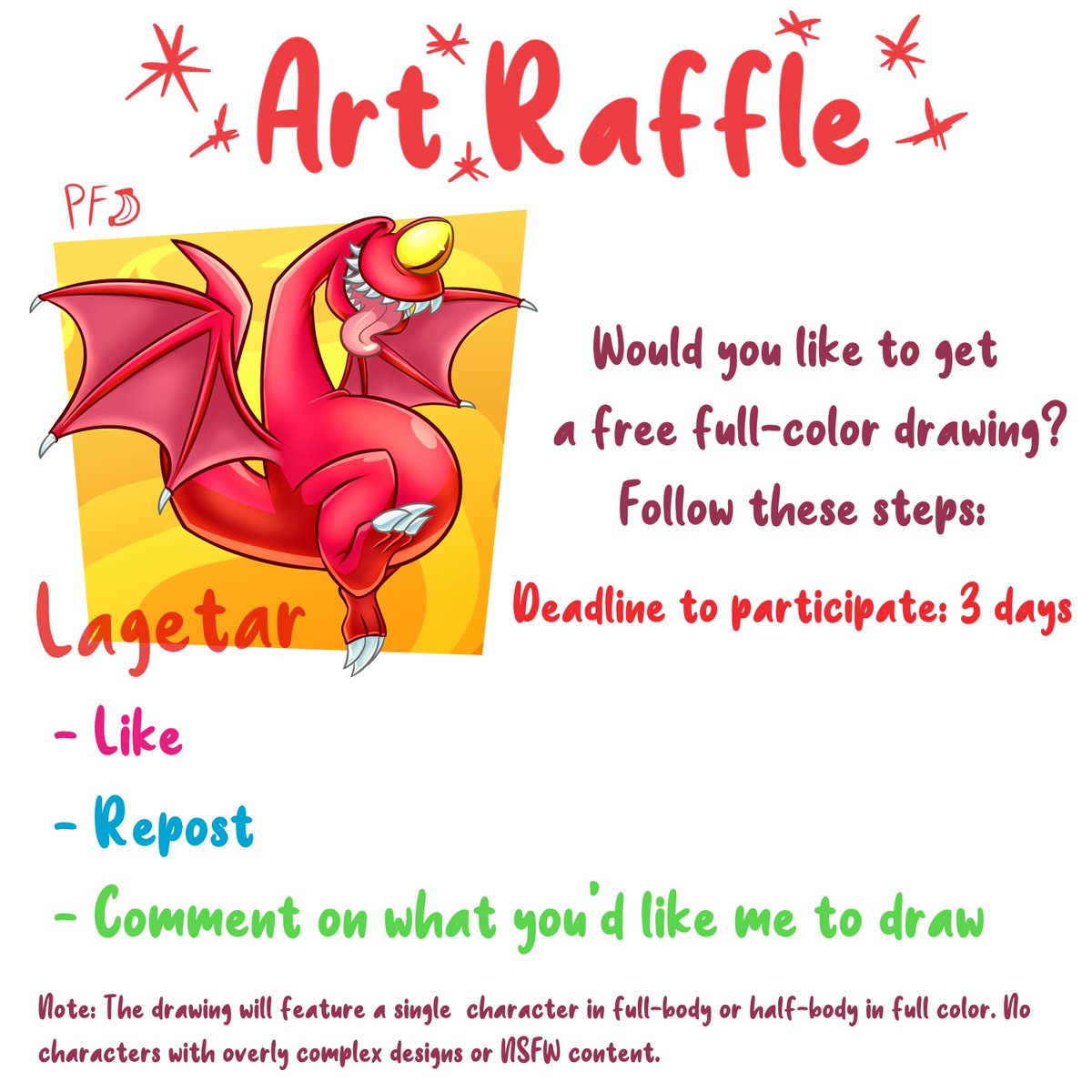 PltanoFrito's tweet photo. To celebrate reaching 500 followers, I want to give one of you a FREE full-color drawing!!! All you have to do is like, repost, and comment on what you'd like me to draw. You have 3 days to enter. Thank you all so much. https://t.co/MHoThTHKr4