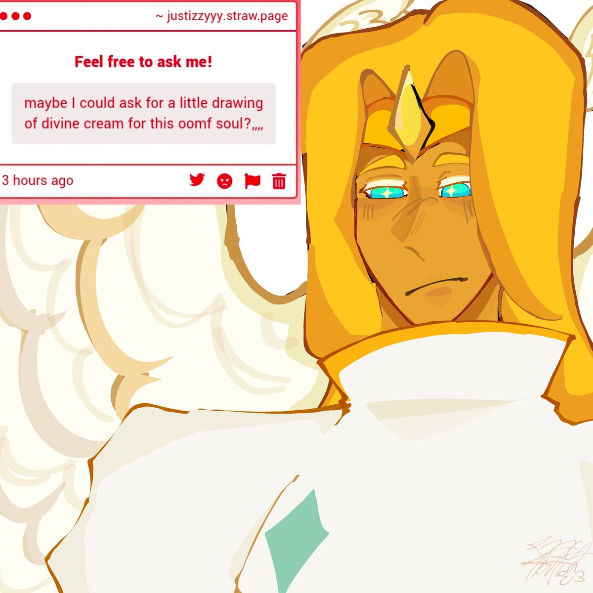 MeepmeepIzzy's tweet photo. Oomfs art requests✨️✨️✨️
#crtoa #divinecreamcookie #lemoncurdcookie #lemonzestcookie https://t.co/ihW2mC9358