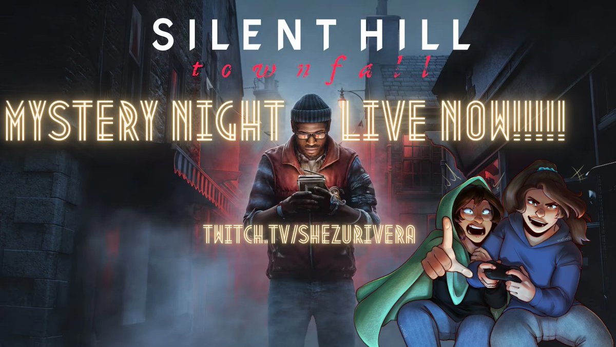RiveraShezu's tweet photo. WE ARE LIVE!!! WE'RE GONNA PLAY SOME SILENT HILL TOWNFALL!! THIS IS ERIS'S FIRST SILENT HILL PLAYTHROUGH SO COME SEE!!

https://t.co/fbdSjnWVFY https://t.co/0sdYUp9waZ
