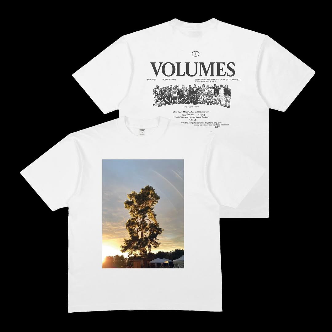 Rafa_kninja's tweet photo. Don't miss out—preorder the new merch along with VOLUMES: ONE “SELECTIONS FROM MUSIC CONCERTS 2019-2023 BON IVER 6 PIECE BAND”. Link in bio. https://t.co/3B4HFhgdCn