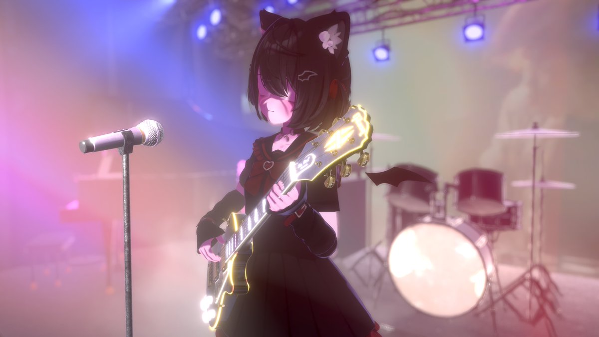 KiuMeila's tweet photo. Maybe I could play the guitar well in reality one day. #vrchat https://t.co/HMZKDkWWp1