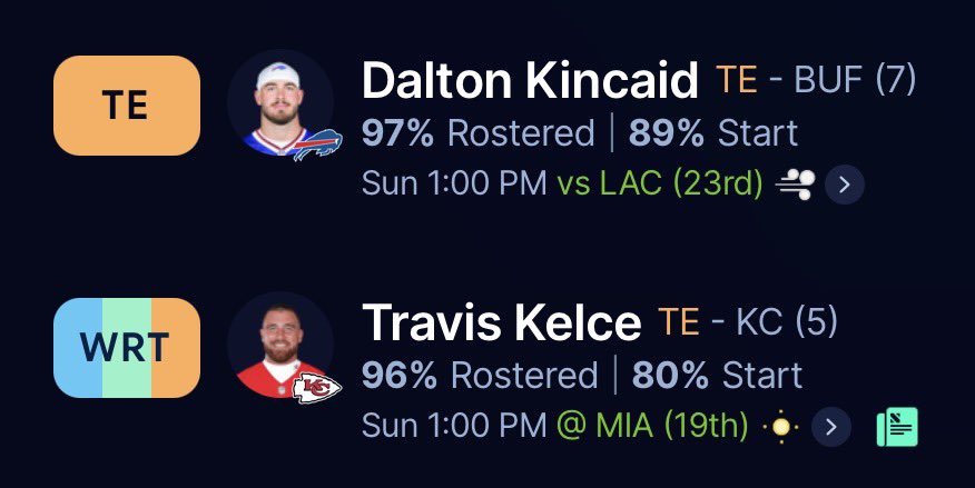 NFL_Convo's tweet photo. This should be illegal in TE 2PPR https://t.co/43YB94thw1