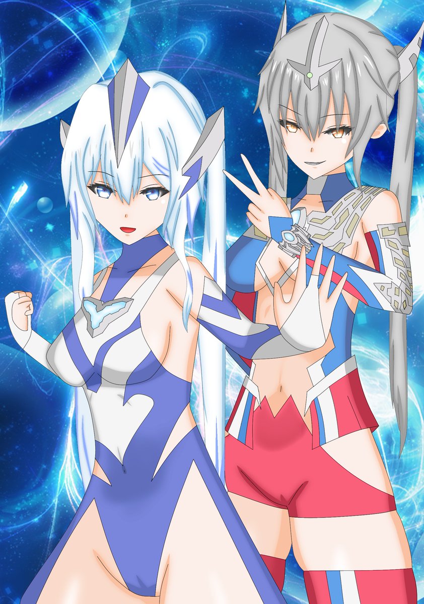 Ultra0neo's tweet photo. 闘う者の覚悟

#ヒーロー擬人化
#ウルトラマン擬人化
#ウルトラ少女 https://t.co/CBnCm5qren