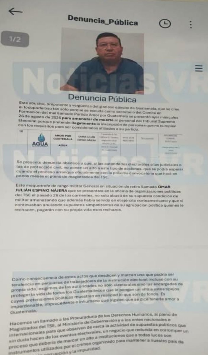 Andre502gt's tweet photo. @EstuardoSC Este viejo cerote fue denunciado en Agosto por amenazar de muerte a trabajadores del TSE. Es un histérico, enfermo mental y matón. https://t.co/DGmg2POR56