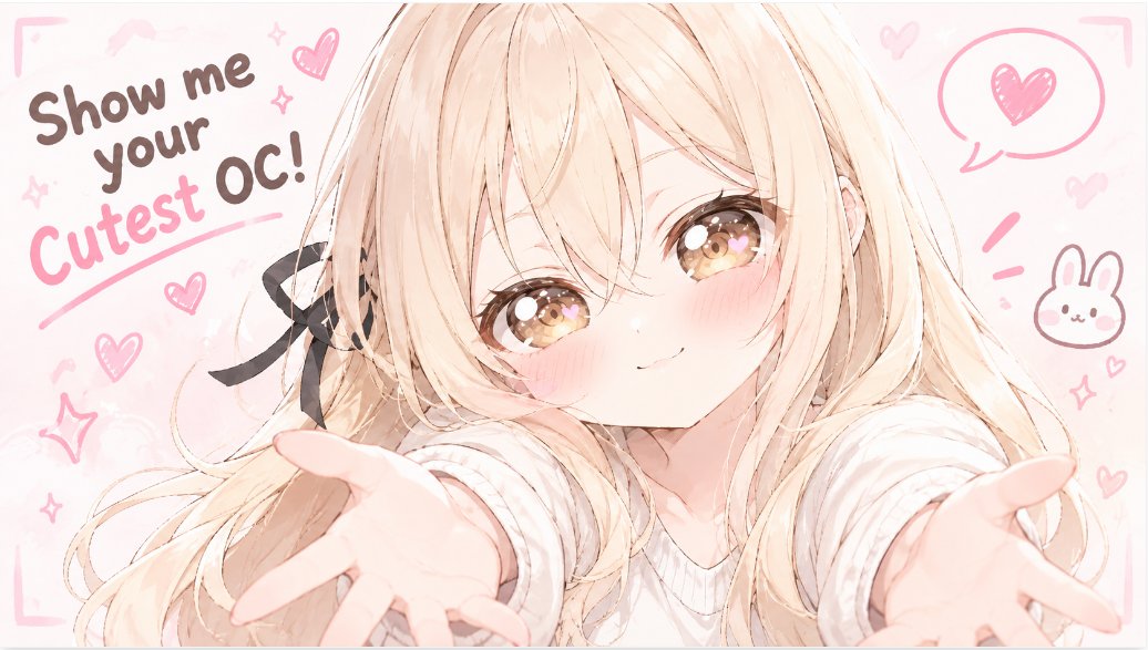 MiyaruneVT's tweet photo. Show me your cutest OC 👀💗 I wanna see what you VTubers are bringing! ✨ https://t.co/8KGZJFgWCH