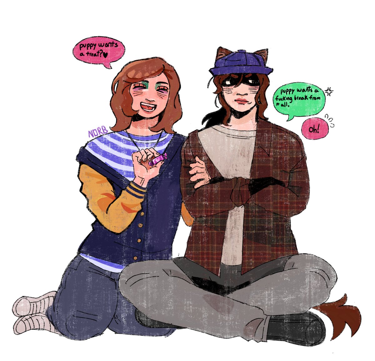NorbieButcher's tweet photo. First Jackieshauna drawing?? Silly😭
#Yellowjackets
#Jackieshauna https://t.co/3pwR0xnnfl