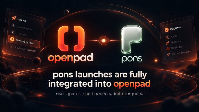_openpadRobin's tweet photo. pons launches are now fully integrated into openpad. 
builders can take a real open-source agent, verify the repo, show the skills, run it live, and move straight into a pons launch from the same flow. https://t.co/hFc4vszl4D