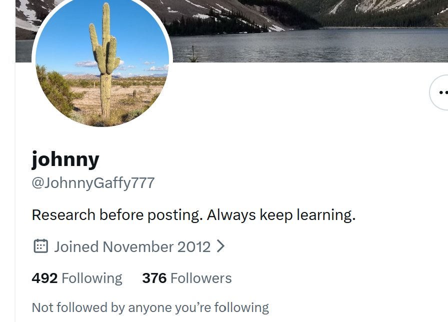 MaaGula's tweet photo. @JohnnyGaffy777 @grok @KieserBill This makes your profile extra ironic! Be better Johnathan! LOL https://t.co/bi0UnXOOsV