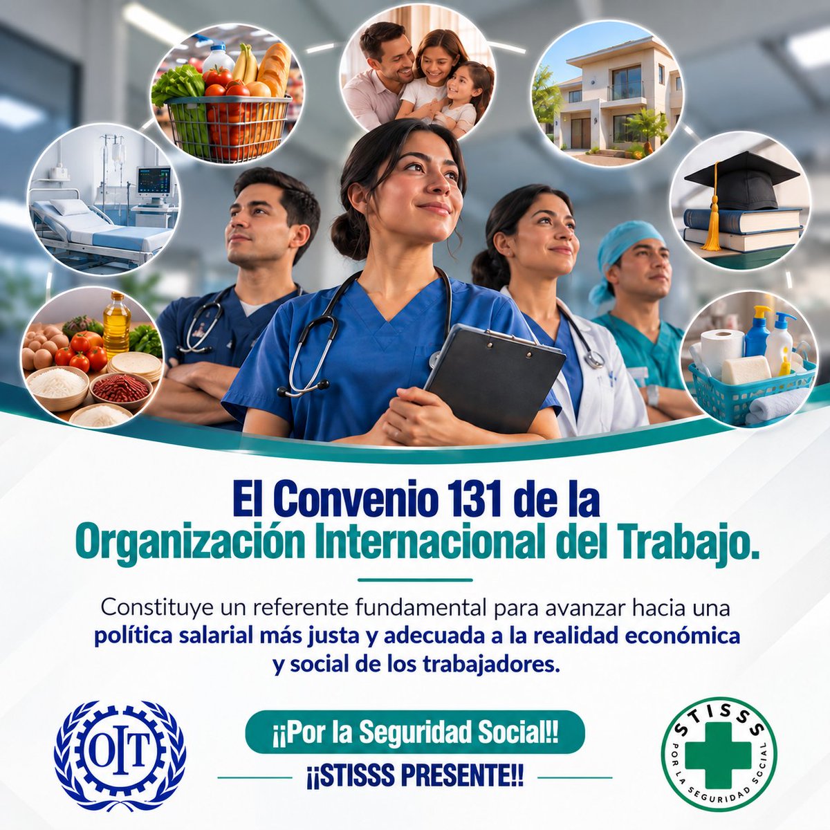 SdeComunicacion's tweet photo. El salario no debe servir únicamente para sobrevivir, debe permitir vivir con dignidad. 

El Convenio 131 de la OIT nos proporciona una base para avanzar hacia una política salarial que considere las necesidades reales de los trabajadores y sus familias. https://t.co/qmYUAE59E2