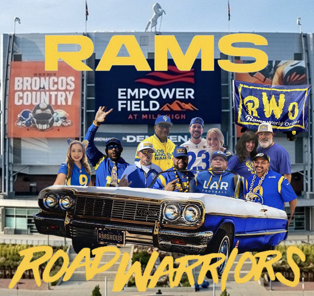 roblespan's tweet photo. RWO Road Warriors Making the Trip To Denver! #RWO #RWO4life #RwoStyle #pLAyoffs #710espn RamsHouse NFLNetwork LATogether ππ βοΈ πΊπ https://t.co/HQbkzEH68I