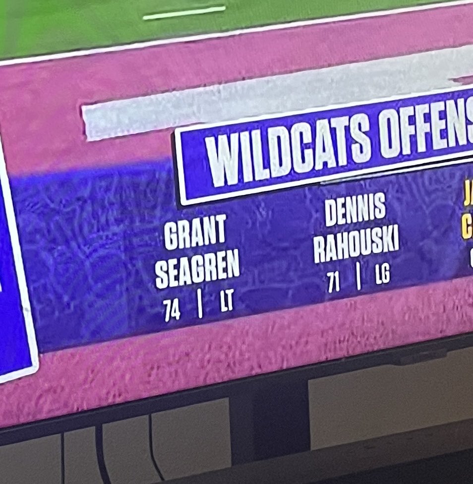 BluegrassBigRed's tweet photo. Grant Seagren is now a starter at Northwestern? https://t.co/0vVrtb4i6F