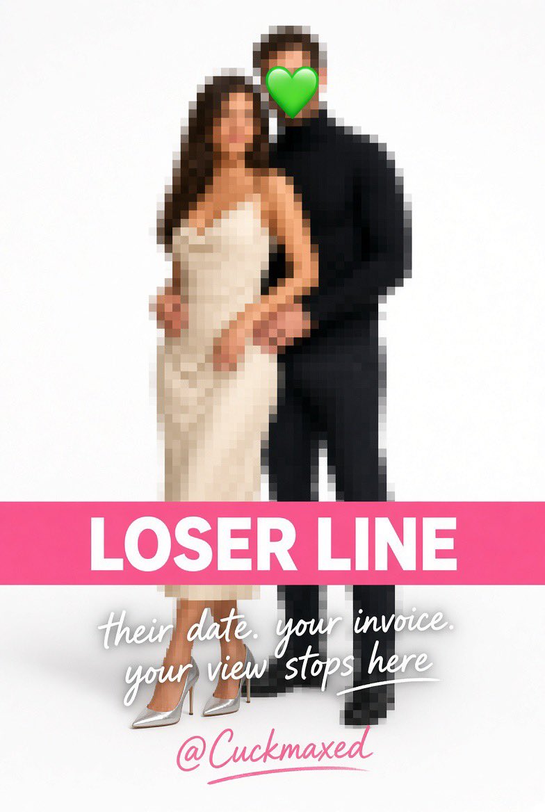 cuckmaxed's tweet photo. Loser line.
Their date.
Your invoice.
Your view stops here.
You don’t get the faces.
You don’t get the night.
You get the bill and the cutoff.
That’s as close as you’re allowed.
Pay.
Stay behind the line. 🐷💸
#Findom #Cuck #Gooning #Femdom #Censored #AlphaCouple https://t.co/DixnX3eVBY