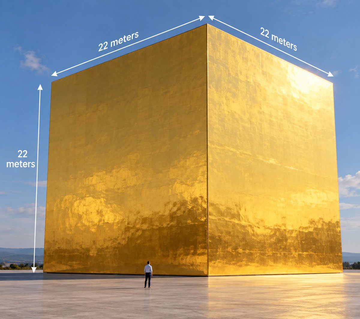 moymiz's tweet photo. @stats_feed All the Gold ever mined. https://t.co/zWUU8Alpg6