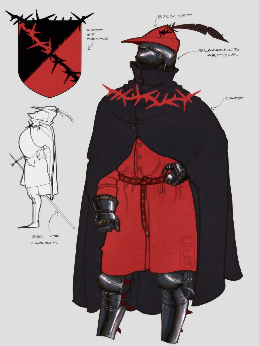 DW66R's tweet photo. my outfit + COA imagined as a mix of medieval + fantasy elements https://t.co/YsLwlDLMMN